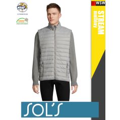   Sol's WAVE METALGREY technikai bélelt könnyített férfi mellény - 180 g/m2