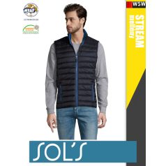   Sol's WAVE NAVY technikai bélelt könnyített férfi mellény - 180 g/m2