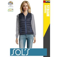   Sol's WAVE NAVY technikai bélelt könnyített női mellény - 180 g/m2