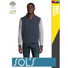   Sol's RACE FRENCHNAVY technikai sofshell férfi mellény - 280 g/m2