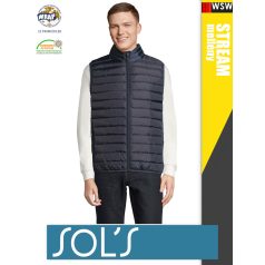   Sol's STREAM FRENCHNAVY technikai bélelt férfi mellény - 280 g/m2