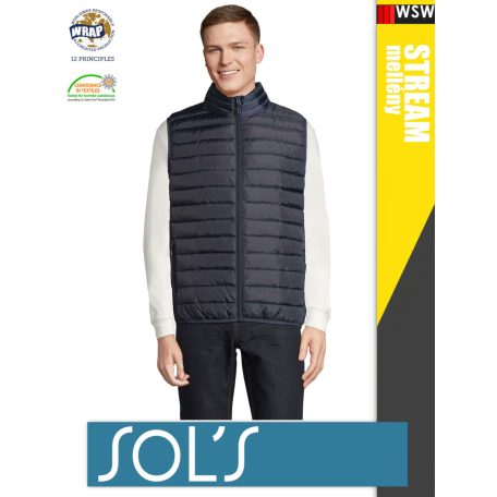 Sol's STREAM FRENCHNAVY technikai bélelt férfi mellény - 280 g/m2