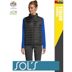   Sol's STREAM BLACK technikai bélelt női mellény - 280 g/m2
