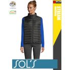 Sol's STREAM BLACK technikai bélelt női mellény - 280 g/m2