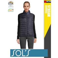   Sol's STREAM FRENCHNAVY technikai bélelt női mellény - 280 g/m2