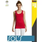 Sol's JANE RED környakas női pamut trikó - 150 g/m2