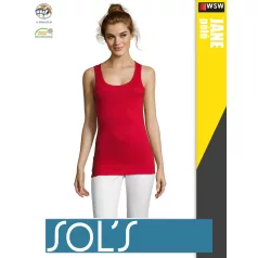 Sol's JANE RED környakas női pamut trikó - 150 g/m2