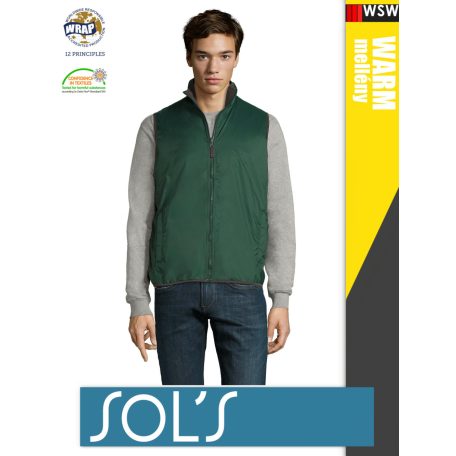 Sol's WINNER FORESTGREEN technikai bélelt könnyített férfi mellény - 210 g/m2