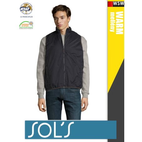 Sol's WINNER NAVY technikai bélelt könnyített férfi mellény - 210 g/m2