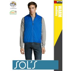   Sol's WINNER ROYALBLUE technikai bélelt könnyített férfi mellény - 210 g/m2
