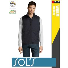   Sol's WARM NAVY technikai bélelt könnyített férfi mellény - 280 g/m2