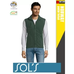   Sol's NORWAY FIRGREEN zippzáros polár férfi mellény - 300 g/m2