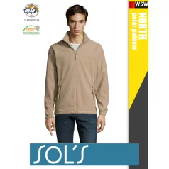  Sol's NORTH ROPE zippzáros polár férfi pulóver - 300 g/m2
