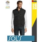 Sol's VIPER BLACK technikai bélelt könnyített férfi mellény - 220 g/m2