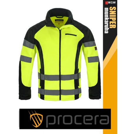 Procera SNIPER YELLOW erősített anyagú technikai softshell kabát - munkaruha