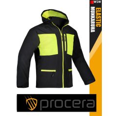   Procera ELASTIC BLACK SONIC stretch slimfit softshell kabát - munkaruha