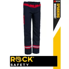   Rock Safety SPARKING NAVY technikai hegesztő lángálló antisztatikus derekas munkanadrág - munkaruha