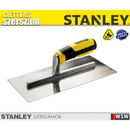 Stanley rozsdamentes acél simító lekerekített sarkok 280×130mm - szerszám