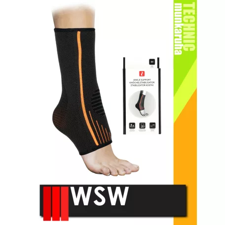 WSW ELASTIC BLACK elasztikus bokavédő sarokszorító - munkaeszköz kiegészítő