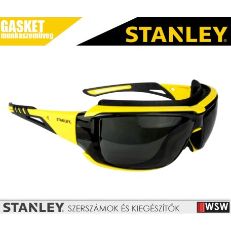 Stanley GASKIT SMOKE egyenes szárú tartozék gumipántos zárt munkavédelmi szemüveg - egyéni védőeszköz