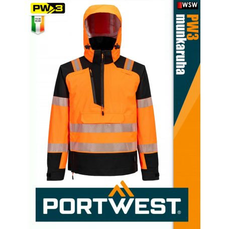 Portwest PW3 ORANGE 3in1 prémium technikai jólláthatósági télikabát - munkaruha