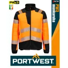 Portwest PW3 ORANGE prémium technikai jólláthatósági baffle kabát - munkaruha