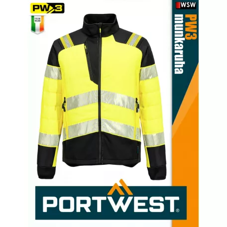 Portwest PW3 ORANGE prémium technikai jólláthatósági baffle kabát - munkaruha