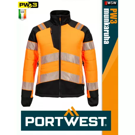 Portwest PW3 ORANGE 3in1 prémium technikai jólláthatósági télikabát - munkaruha