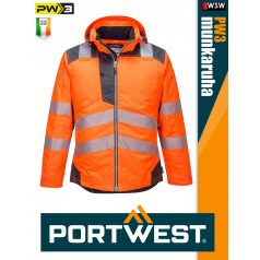   Portwest PW3 ORANGENAVY jólláthatósági vízálló munkakabát - munkaruha