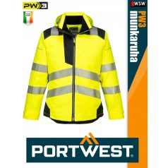   Portwest PW3 YELLOWBLACK jólláthatósági vízálló munkakabát - munkaruha