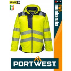 Portwest PW3 YELLOWBLACK jólláthatósági vízálló munkakabát - munkaruha