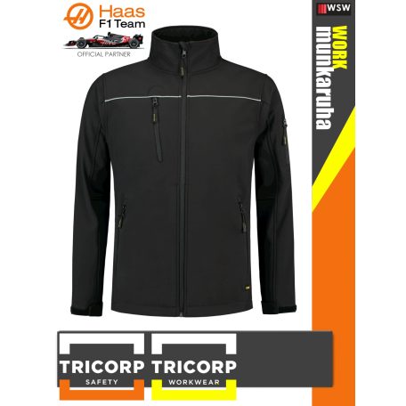Tricorp WORK BLACK kopásálló technikai shell kabát - munkaruha