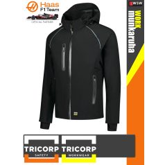  Tricorp WORK BLACK kopásálló technikai shell kabát - munkaruha
