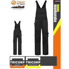   Tricorp WORK BLACK kopásálló technikai 280g/m2 munkanadrág - munkaruha