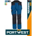 Portwest WX3 STEELBLUE prémium derekas lengőzsebes munkanadrág ajándék térbetéttel - munkaruha