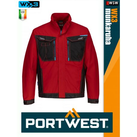 Portwest WX3 RED prémium munkakabát - munkaruha