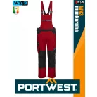 Portwest WX3 RED prémium kantáros munkanadrág ajándék térdvédővel - munkaruha