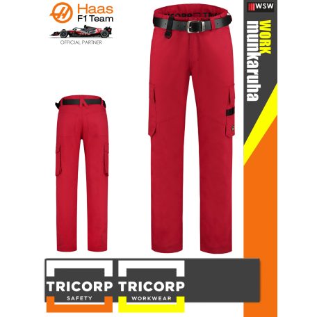 Tricorp WORK RED kopásálló 245g/m2 női munkanadrág - munkaruha