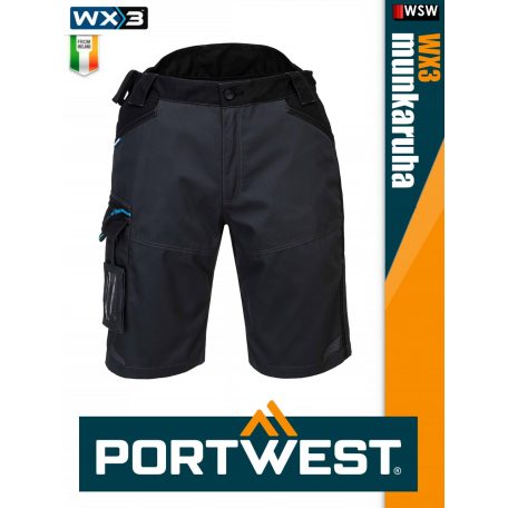 Portwest WX3 STEELBLUE prémium rövidnadrág - munkaruha