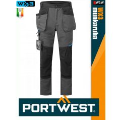   Portwest WX3 MOLEGREY prémium derekas slimfit munkanadrág - munkaruha