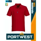 Portwest WX3 RED prémium galléros póló - munkaruha