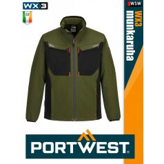   Portwest WX3 OLIVE prémium softshell munkakabát - munkaruha