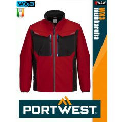 Portwest WX3 RED prémium softshell munkakabát - munkaruha