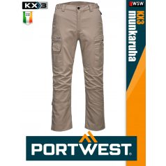   Portwest KX3 SAND prémium ripstop slimfit deréknadrág - munkaruha