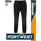Portwest KX3 BLACK prémium flexi deréknadrág - munkaruha