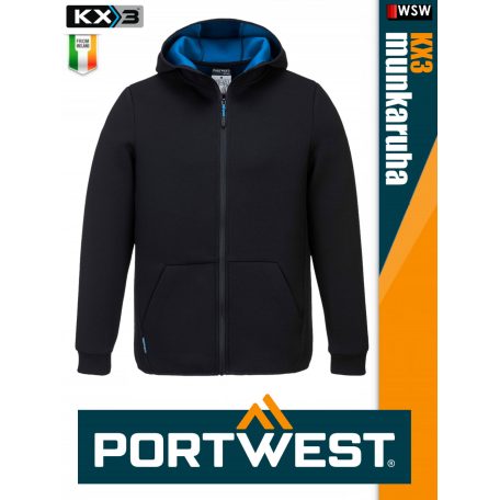 Portwest KX3 BLACK prémium átmeneti munkakabát - munkaruha