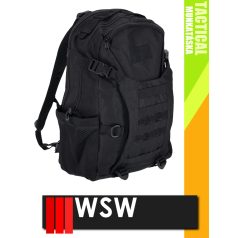   WSW MED TACTICAL BLACK technikai kevertszálas technikai hátizsák  21 liter - munkaruha