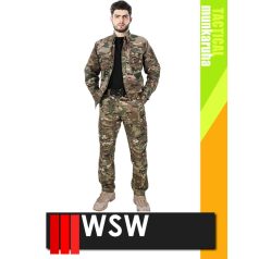   WSW MED TACTICAL GREEN technikai kevertszálas kabát és nadrág szett - munkaruha