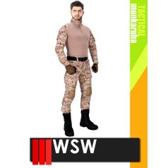   WSW MED TACTICAL SAND technikai kevertszálas felső és nadrág szett - munkaruha