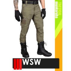   WSW MED TACTICAL GREEN technikai kevertszálas deréknadrág - munkaruha